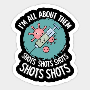 Cute Vaccination Shots Sticker